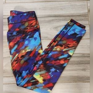 Athleta Colorburst Sonar Leggings Size Small
